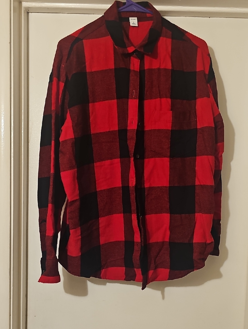 4 For $20--Old Navy Red and Black Buffalo Plaid Button-Down Shirt Tote 10